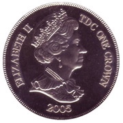 1 Crown - Elizabeth II Royal wedding obverse image