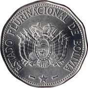 2 Bolivianos Colorados de Bolivia obverse image