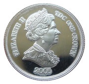 1 Crown - Elizabeth II Wedding of Charles and Camilla obverse image