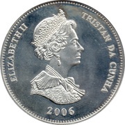 1 Crown - Elizabeth II True Blooded Yankee obverse image