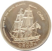 1 Crown - Elizabeth II Cabot, United Kingdom, 2006 reverse image