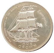 1 Crown - Elizabeth II Enterprise, United Kingdom, 2006 reverse image