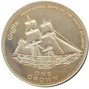 1 Crown - Elizabeth II Griffin, United Kingdom, 2006 reverse image