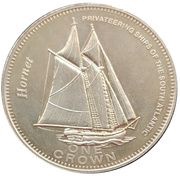 1 Crown - Elizabeth II Hornet, United Kingdom, 2006 reverse image