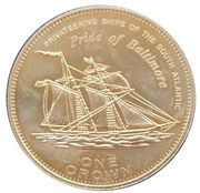 1 Crown - Elizabeth II Pride of Baltimore, United Kingdom, 2006 reverse image