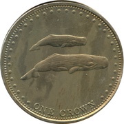 1 Crown - Elizabeth II 4th portrait, United Kingdom, 2008 reverse image