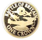1 Crown - Elizabeth II Battle of Britain, United Kingdom, 2010 reverse image