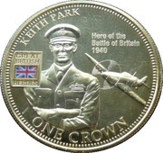 1 Crown - Elizabeth II Keith Park, United Kingdom, 2010 reverse image