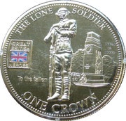 1 Crown - Elizabeth II The Lone Soldier, United Kingdom, 2010 reverse image