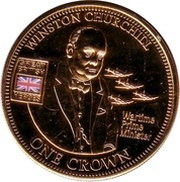 1 Crown - Elizabeth II Winston Churchill, United Kingdom, 2010 reverse image
