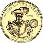 1 Crown - Elizabeth II 2008 - The 1000th Knight of the Garter, United Kingdom, 2010 reverse image