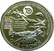 1 Crown - Elizabeth II 70th Anniversary of the Battle of Britain, United Kingdom, 2010 reverse image
