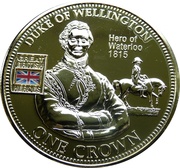 1 Crown - Elizabeth II Duke of Wellington, United Kingdom, 2010 reverse image