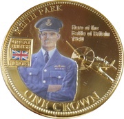 1 Crown - Elizabeth II Keith Park; colour, United Kingdom, 2010 reverse image