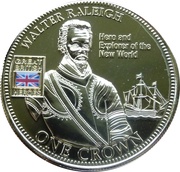 1 Crown - Elizabeth II Walter Raleigh, United Kingdom, 2010 reverse image