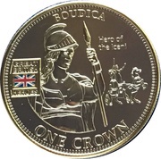 1 Crown - Elizabeth II Boudica, United Kingdom, 2010 reverse image