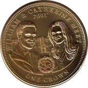 1 Crown - Elizabeth II William and Catherine meet, United Kingdom, 2011 reverse image