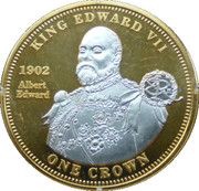1 Crown - Elizabeth II King Edward VII, United Kingdom, 2012 reverse image