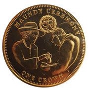 1 Crown - Elizabeth II Maundy Ceremony, United Kingdom, 2012 reverse image