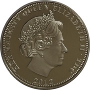 1 Crown - Elizabeth II R.M.S. Titanic sinking; Silver plated obverse image