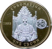 1 Crown - Elizabeth II Coronation, United Kingdom, 2012 reverse image