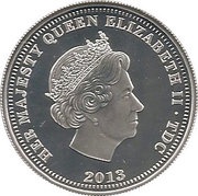 1 Crown - Elizabeth II Four Heraldic Beasts - the Unicorn obverse image