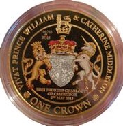 1 Crown - Elizabeth II HRH Princess Charlotte reverse image