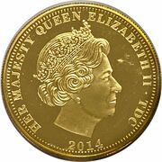1 Crown - Elizabeth II Jubilee monarch obverse image