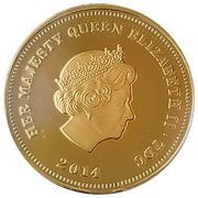 1 Crown - Elizabeth II D-Day Anniversary; Gold obverse image
