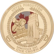 1 Crown - Elizabeth II Armistice Day, United Kingdom, 2014 reverse image