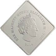 1 Crown - Elizabeth II Christopher Columbus obverse image