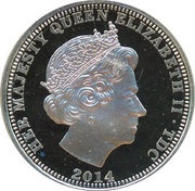 1 Crown - Elizabeth II 4th portrait, End of the circulating gold in Great Britain obverse image