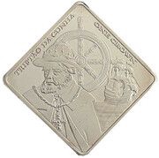 1 Crown - Elizabeth II Tristão da Cunha, United Kingdom, 2014 reverse image
