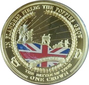 1 Crown - Elizabeth II The Battle of Ypres, United Kingdom, 2014 reverse image