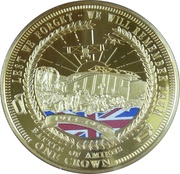 1 Crown - Elizabeth II Battle of Amiens, United Kingdom, 2014 reverse image