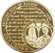 1 Crown - Elizabeth II British Bill Of Rights, United Kingdom, 2015 reverse image