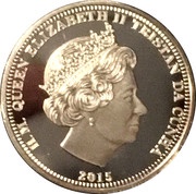 1 Crown - Elizabeth II Duke and Duchess of Cambridge, United Kingdom, 2015 obverse image