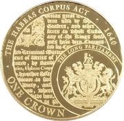 1 Crown - Elizabeth II Habeas Corpus Act, United Kingdom, 2015 reverse image
