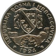 500 Dinara River Kingfisher obverse image