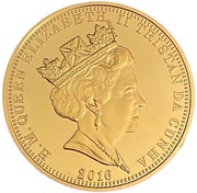 1 Crown - Elizabeth II Iwo Jima obverse image