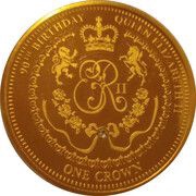 1 Crown - Elizabeth II 90th Birthday, United Kingdom, 2016 reverse image