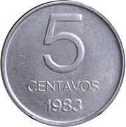 5 Centavos reverse image