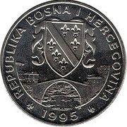 500 Dinara European Youth Olympics - Rings obverse image