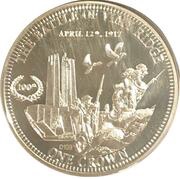 1 Crown - Elizabeth II Battle Of Vimy Ridge, United Kingdom, 2017 reverse image