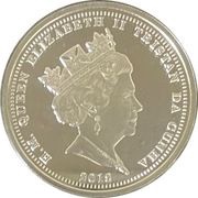 1 Crown - Elizabeth II Coronation; St. Edward's Crown obverse image