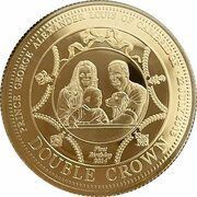 Double Crown - Elizabeth II Prince George, United Kingdom, 2014 reverse image
