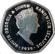 50 Pence - Elizabeth II Gentoo Penguin obverse image