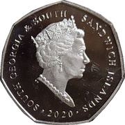 50 Pence - Elizabeth II Gentoo Penguin obverse image