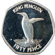 50 Pence - Elizabeth II King Penguin, United Kingdom, 2020 reverse image