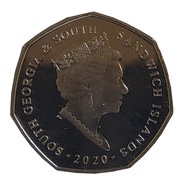 50 Pence - Elizabeth II King Penguin obverse image